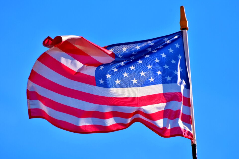 American flutter flag usa