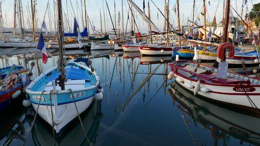 Sailboats boats mediterranean photo