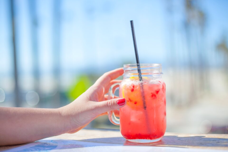 Jar glass beverage photo