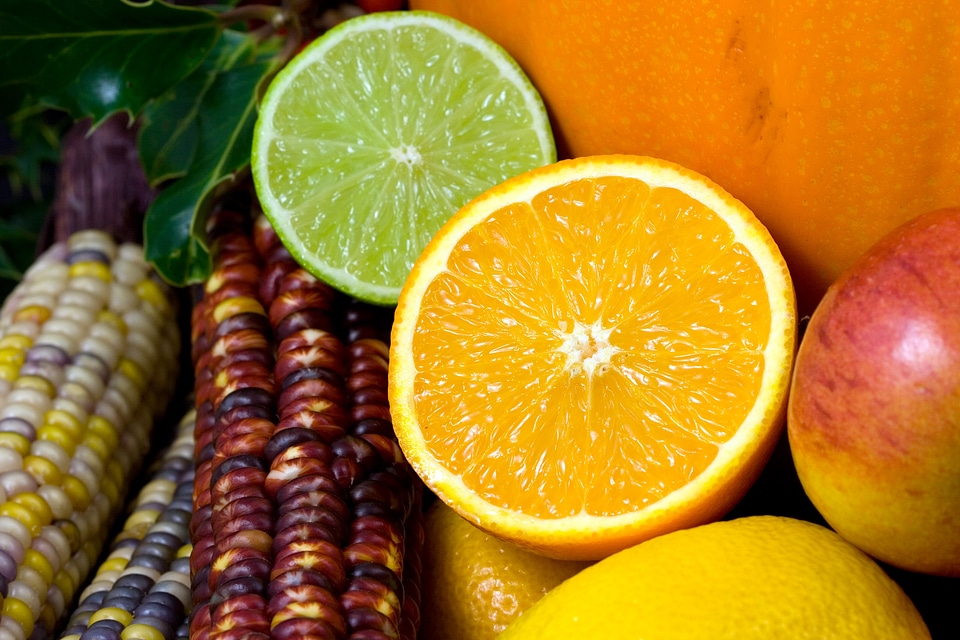 Fruit orange lime