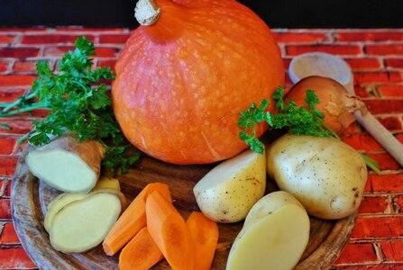 Carrot ginger soup photo