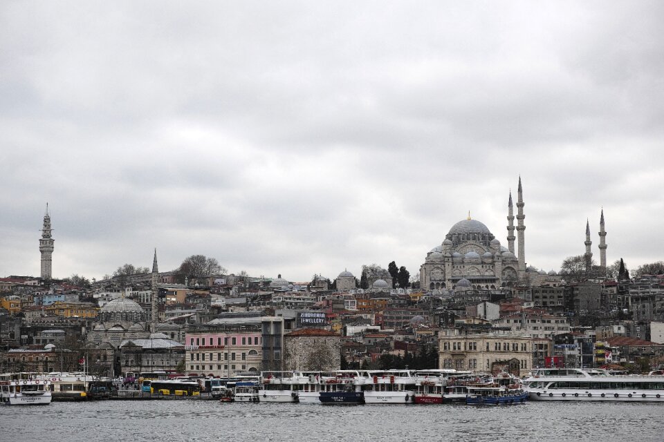 Galata bridge water
