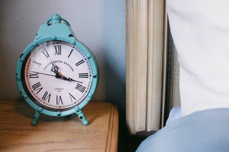 Bedroom nightstand alarm clock