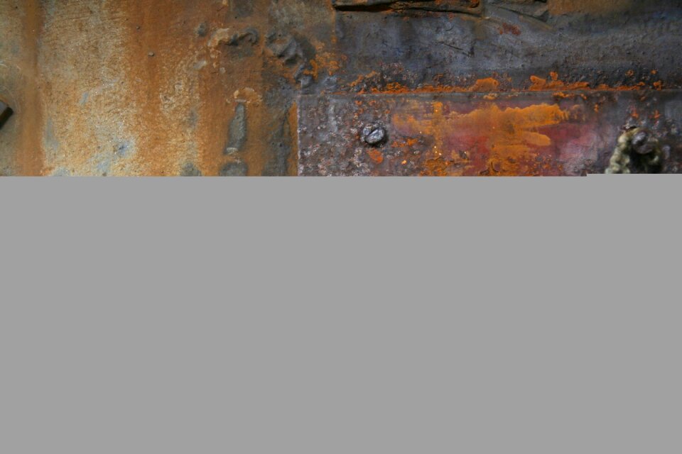 Metal structure rusted