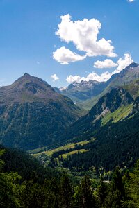 Nature alpine landscape