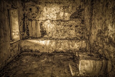 Interior damaged aged