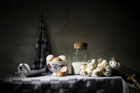 Romantic eggs towel