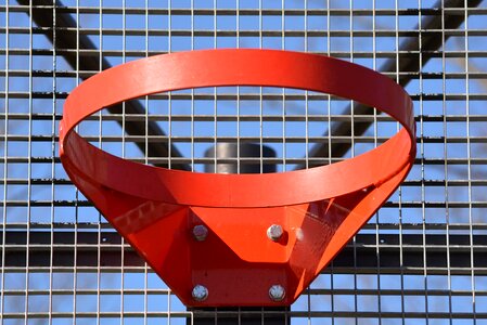 Basketball hoop sports red photo