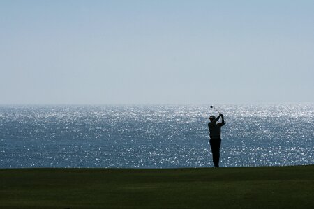 Golf backlight sport golfers