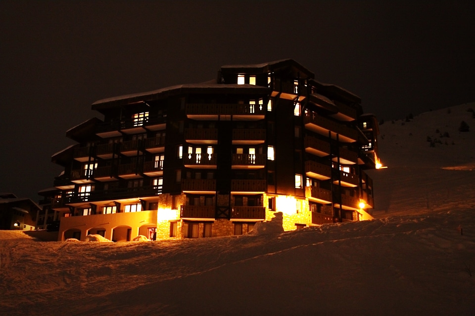 Alpine architecture building