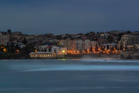 Dawn bad weather ocean photo