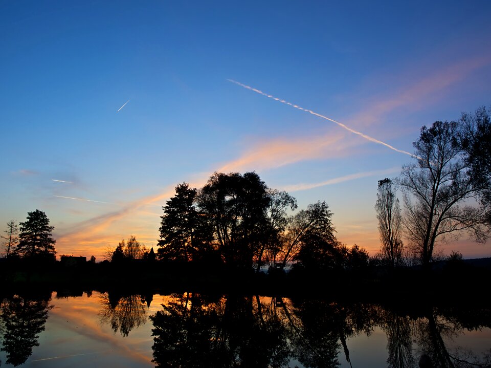Reflection mood sunset