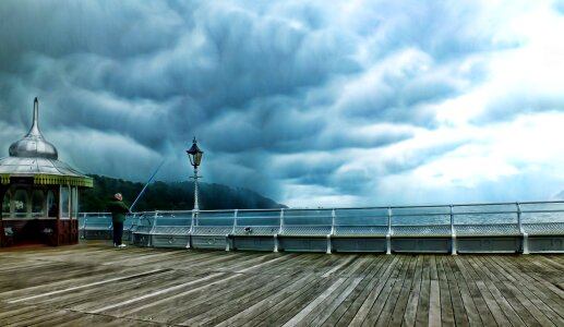 Water pier sky photo