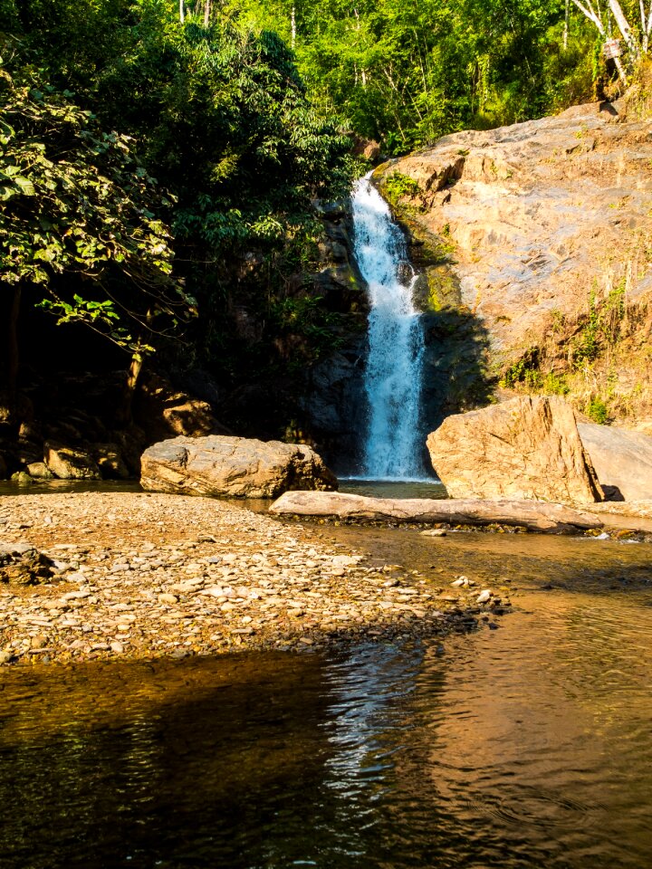 River landscape mountains north thailand