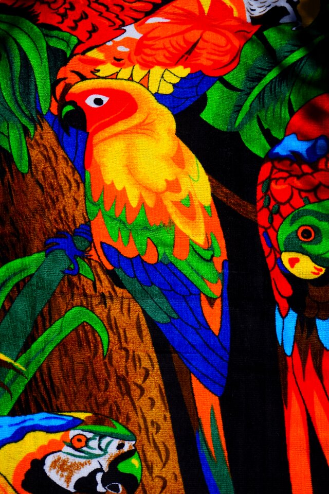 Bath towel colorful color