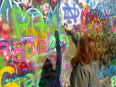Girl wall painting