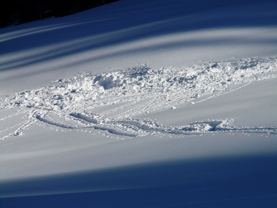 Wintry deep snow snow