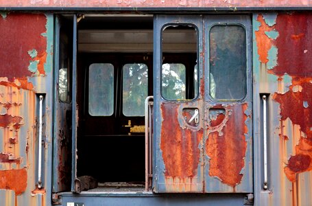 Railway old rusted photo