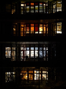 Building night lighting photo