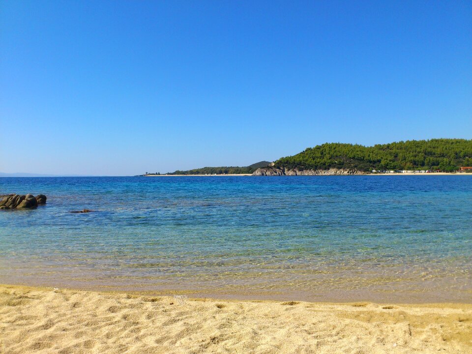 Beach sand greece halkidiki