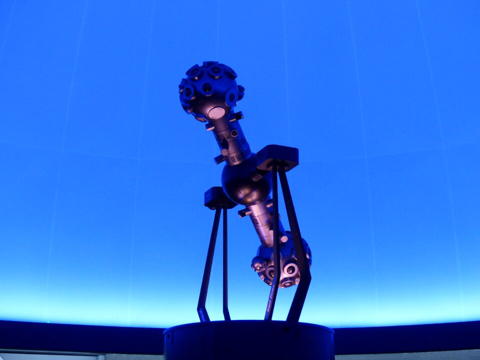 Machine futuristic blue