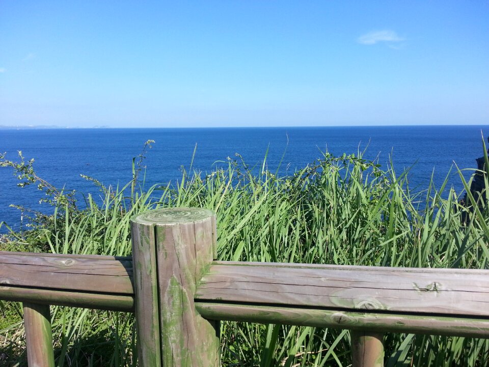 Jeju island olle gill sea
