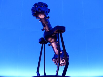 Machine futuristic blue
