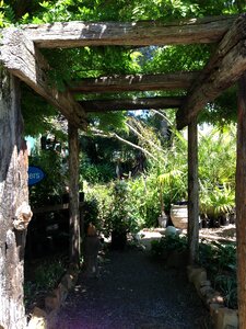 Rustic pavilion garden