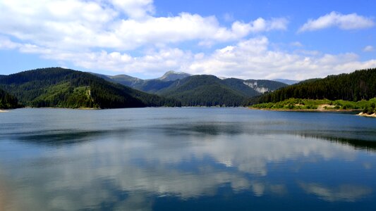 Landscape mountains sky