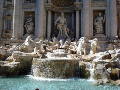 Antique sculpture fountain