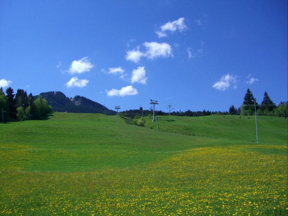 Nesselwang sky blue clouds