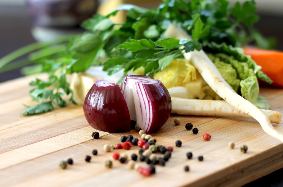 Vegetables food cooking photo