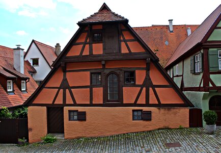 Cobblestones historic center medieval photo