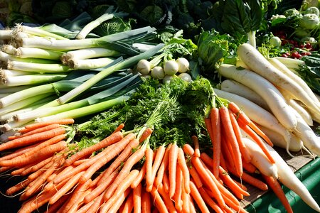 Beets carrots leek