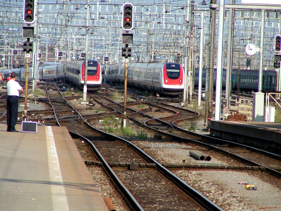 Central station intercity tilting train photo