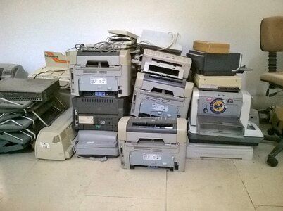 Recycling printer technology