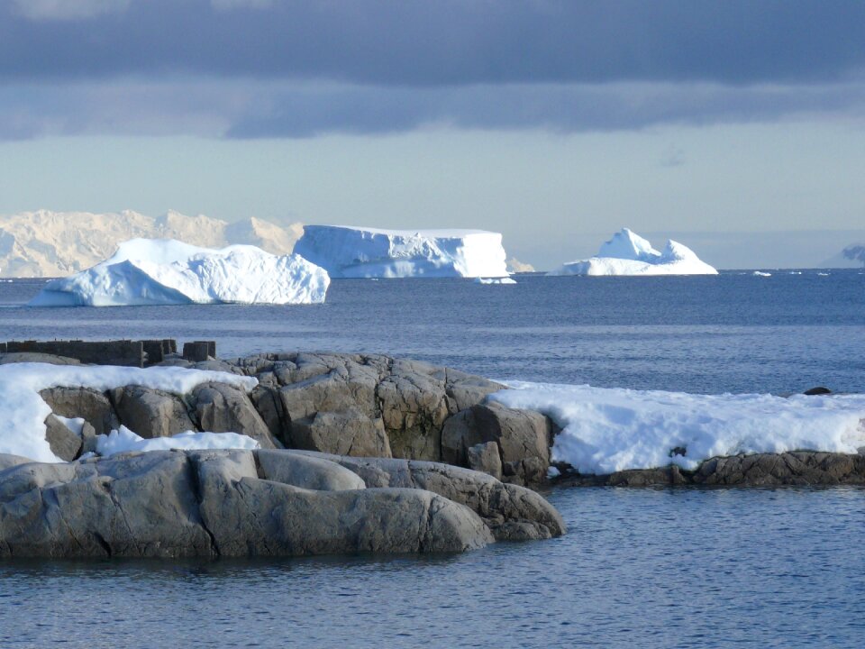 Southern ocean ice floes cold