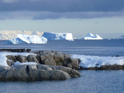 Southern ocean ice floes cold photo