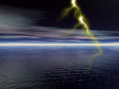 Lightning bolt weather