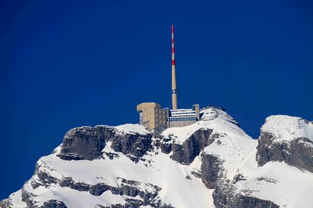 Switzerland säntis swiss alps mountain station photo