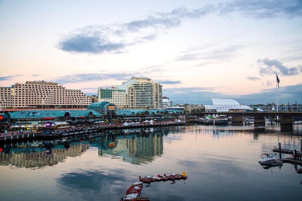 Australia dawn buildings