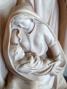 Christ child sculpture carving photo