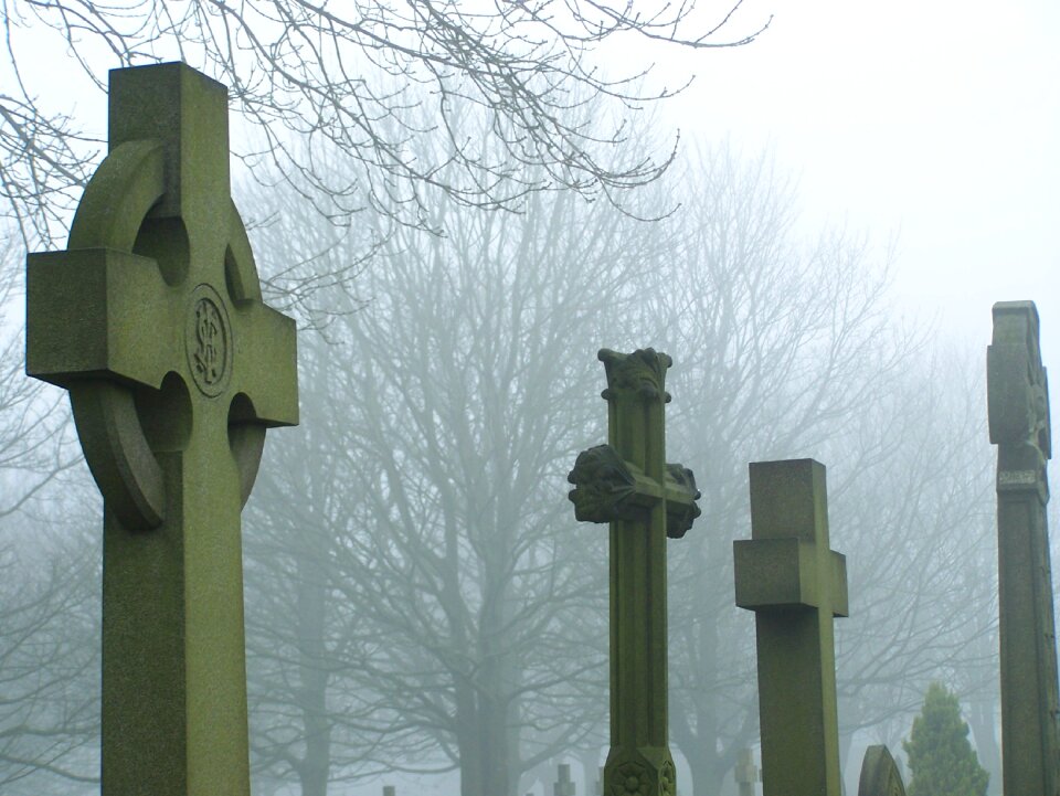 Tombstone cross gravestone