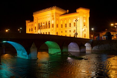 Miljacka bridge town hall