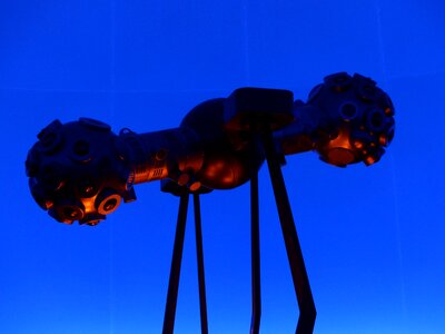 Machine futuristic blue