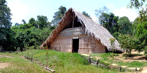 Tropical amzonas hut photo