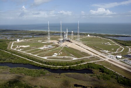 Nasa outside launch pad