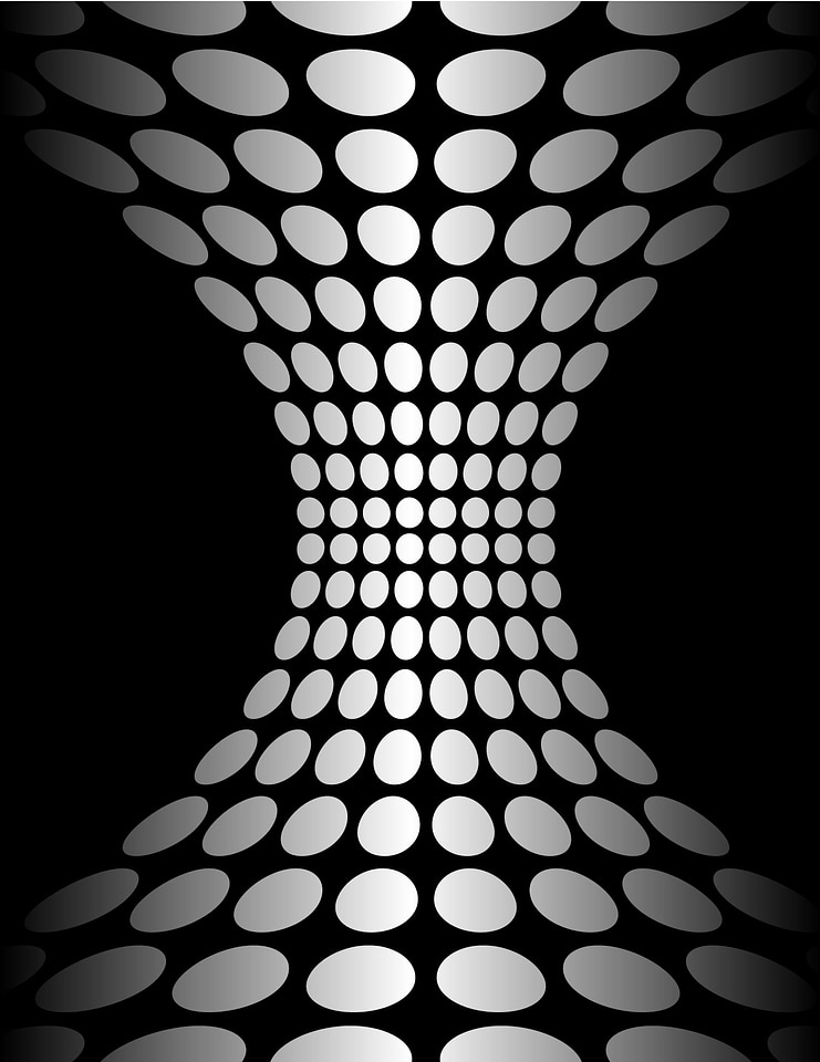 Circles white abstract