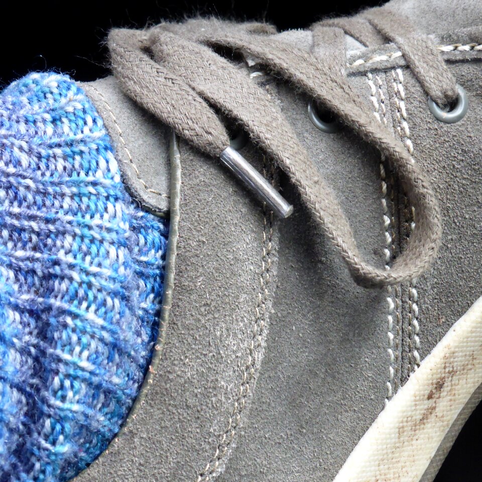Leather wool socks foot