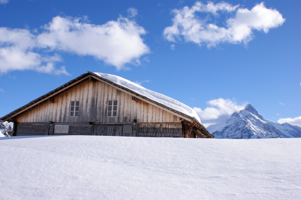 Wintry sky nice weather photo